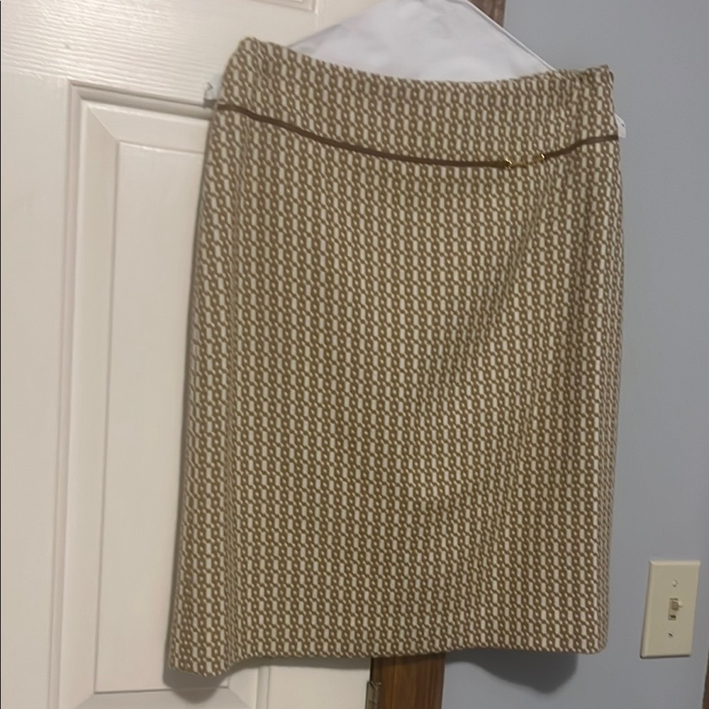 Banana Republic Tan Pencil Skirt Knee-Length Work
